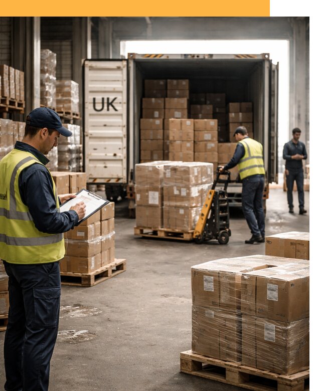 Доставка грузов из Великобритании с таможенным оформлением от 12748