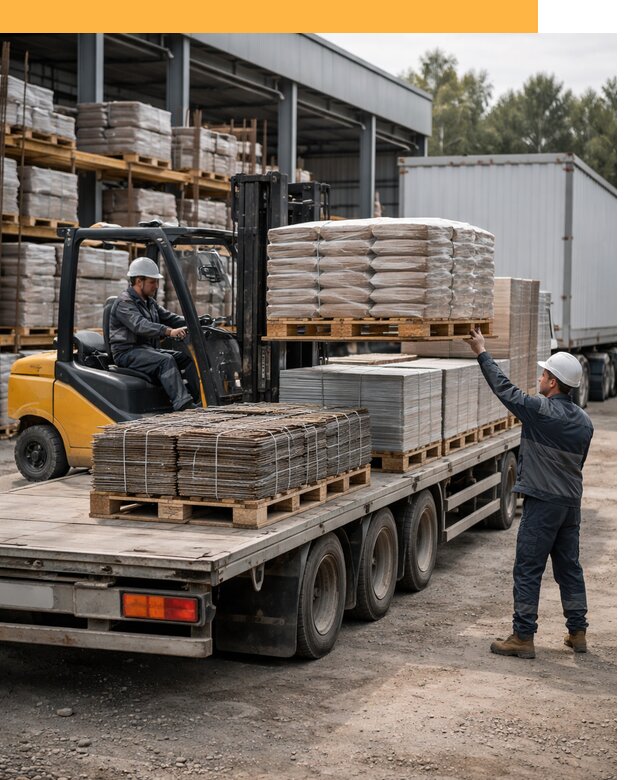 Перевозка строительных материалов по миру от 5609 руб