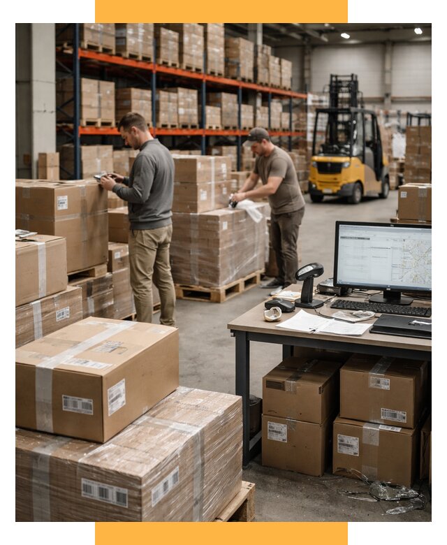 Склад консолидации в Европе от 6629 р., услуги СетСервис-Мрн