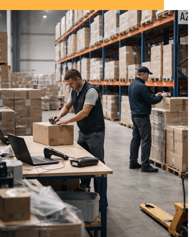 Склад консолидации в Европе: хранение, сортировка от 6629